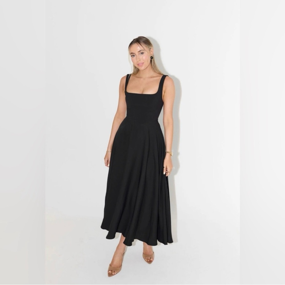Odd Muse - The Ultimate Muse High Waist Square Neck Midi Dress Size S (NWT)
